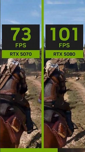 RTX 5070 vs 5080 on The Witcher 3!