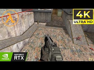 [4K] Nostalgia l Half-Life 1 - Crossfire Map - Multiplayer Gameplay (No Commentary.)