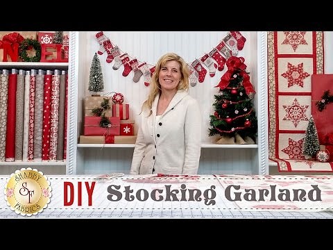 DIY Stocking Advent Garland & Christmas Place Settings | a Shabby Fabrics Sewing Tutorial