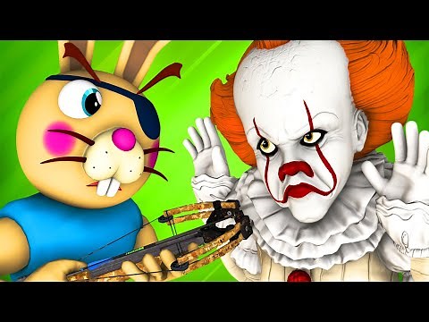 Piggy vs Pennywise 2: Bunny (Roblox Peppa Pig It Dancing Clown Horror 3D Animation Challenge)