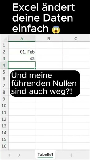 Excel verändert deine Daten einfach 😳