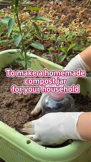 To make a homemade compost jar for your household. #gardening... #garden | Channy Miss
