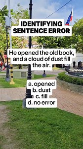 2.6K views · 96 reactions | IDENTIFYING SENTENCE ERROR During the meeting, he presented his ideas clear and cofidently. a. presented b. clear c. confidently d. no error | Learn English | Facebook