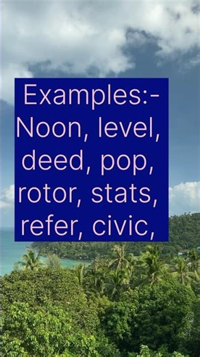 What is Palindrome?🥰 English!