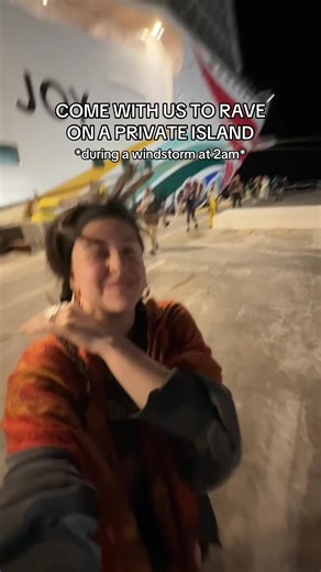 Epic Private Island Rave During Windstorm