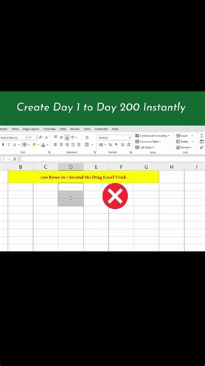 Generate 200 Rows in 1 Second | Excel SEQUENCE Trick