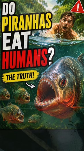 Do Piranhas Really Eat Humans? 😱 #didyouknow #facts