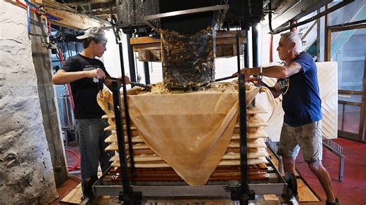 Pressing onward: Dexter Cider Mill's 120-year-old cider press is back in action