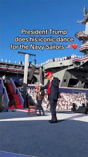 iconic dance for the Navy sailors #short #trump