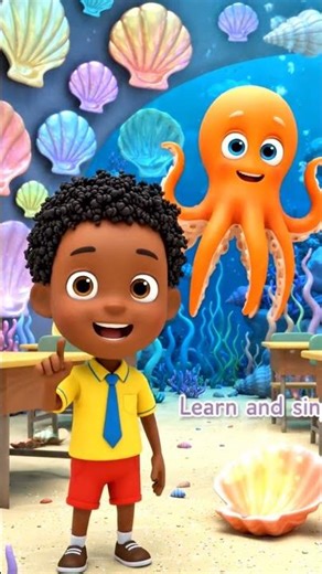 Underwater School 🐠🌊 | Hindi Nursery Rhymes for Kids | Ocean Learning Song