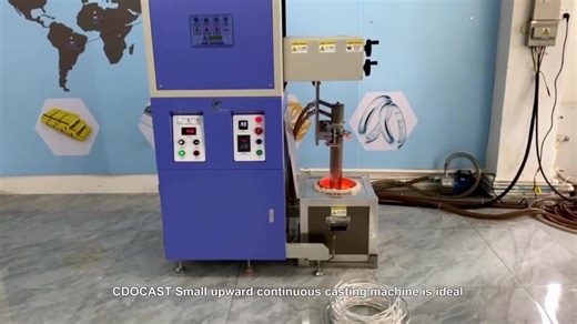 50KG 100KG Upward Continuous Casting Machine for 6-30mm Copper Rods Tubes Wires