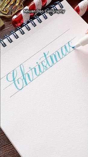 How to Letter "Christmas" in Modern Calligraphy | Joy Before Perfection #nhuandaocalligraphy
