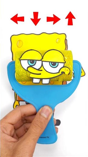 Big Guy From SpongeBob Paper Crafts Solving Game #spongebob #trendingvideo #craftpaper