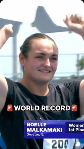 🚨 WORLD RECORD 🚨 Another world record at #ParaTrials24 falls as Noelle Malkamaki throws 13.60m in the women’s F45/46 shot put. | NBC Olympics & Paralympics