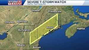 14K views · 48 reactions | ⚠️HEADS UP! A Severe Thunderstorm Watch is in effect for the region shaded in yellow until 7/06 8:00PM. Be "weather aware" for storms with dangerous lightning, damaging wind and/or hail. Track storms: WCVB.com/wr. | WCVB Channel 5 Boston | Facebook