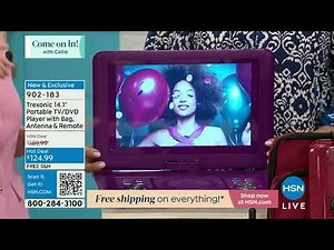 Trexonic 14.1" Portable TV/DVD Player with Bag, Antenna ...