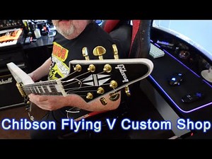 Chibson Flying V Custom Shop guitar demo.