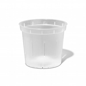 5" Crystal Clear Slotted Orchid Pot