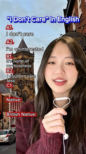 Never say I don’t care, Say these instead #english #learnenglish #shorts #fypシ