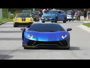 Exotic Hypercars and Supercars Leaving Car Meets Compilation