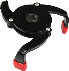 Adjustable Universal 3 Jaw Oil Filter Removal Wrench Tool for Removing Motorcycles Cars Trucks Heavy Duty Oil Filters Fits Diameters 2-1/2 inch to 3-7/8 inch