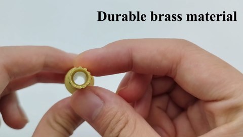 2 Pcs 970-0770 Stem Adapter with Screw for Faucet, Plumbing Equipment Replacement, Brass