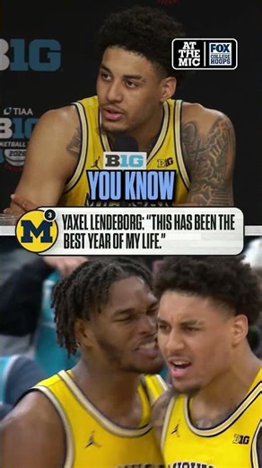 'This has been the best year of my life' ❤️ #michigan #basketball #cbb