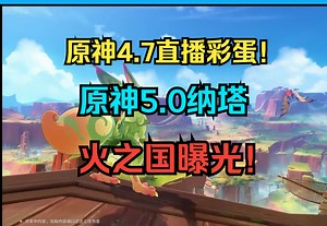 【弹幕】原神4.7国际服和国服兑换码！直播彩蛋！原神5.0纳塔火之国曝光！兑换码