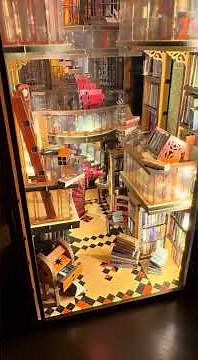 Abbey Library Book Nook | Dec 2025 #book #diy #booknook