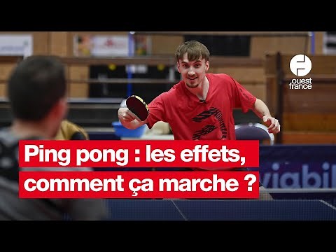 Les effets au tennis de table par Jules Rolland, 4ᵉ pongiste français