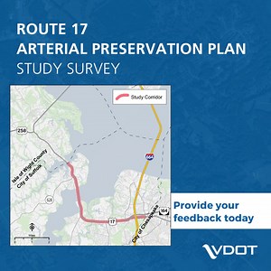 30 reactions · 13 shares | You drive it, you rely on it, you know it best! Help us identify potential improvements on the Route 17 corridor between the Isle of Wight County line and College Drive. | Virginia Department of Transportation | Facebook