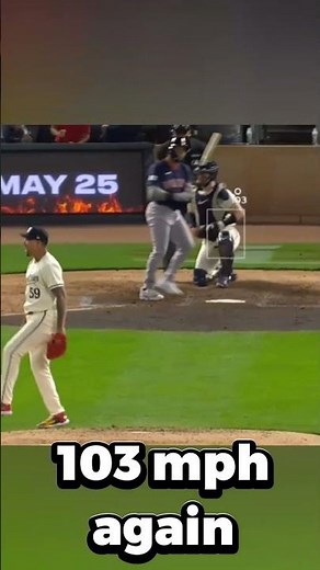 103 MPH Fastball and 98 MPH Splitter. Incredible 3 Pitch K from Jhoan Duran #mlb