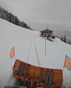 Extreme Snow Plowing with Hitachi ZW220 & Tellefsdal U-Plow Winter Service | Graders Tv