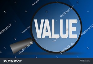 Value Word Magnifying Glass 3d Rendering Stock Illustration 1268188081 | Shutterstock