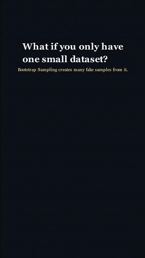 How Bootstrap Sampling Actually Works #statistics #datascience #shorts