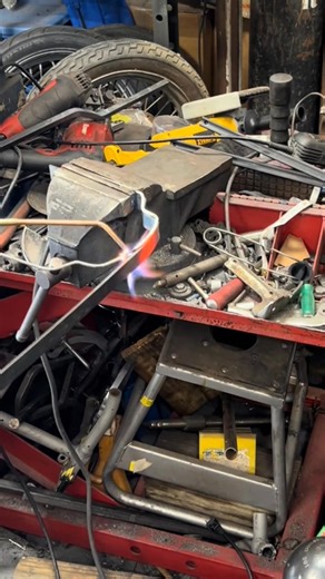 Making a fender mount for the shovelhead chopper. #motorcycle #fyp #harleydavidson #biketok #shovelhead | Gear Head Journal