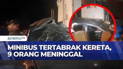 Tabrakan Maut Kereta Api dan Minibus di Tebing Tinggi, 9 Orang Tewas | BERUT
