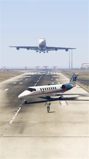 Expert Pilot Quickly Safe A Private Jet As Airbus Landing Gtav
