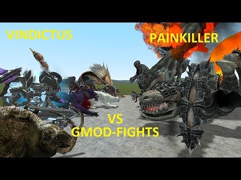 PAINKILLER VS VINDICTUS - BOSS FIGHTS - GMOD-FIGHTS