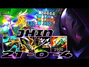WILD RIFT JHIN ADC GAMEPLAY | 21 -0 -4 MVP | JHIN BUILD RUNES