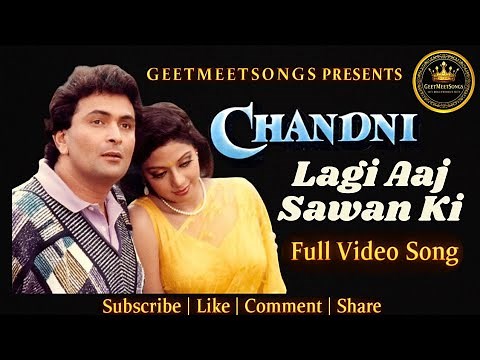 Lagi Aaj Sawan Ki 😭💛 | Chandni 1989 | Vinod Khanna, Sridevi | Suresh Wadkar, Anupama Deshpande