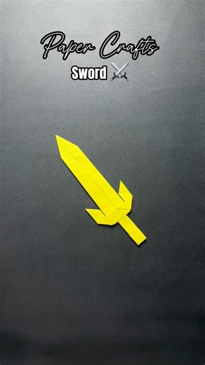 68K views · 448 reactions | How to Make Paper Crafts ORIGAMI Swords ⚔️ EASY #vvvreview #origami #papercrafts #diy #sword | Vĩnh Hí | Facebook