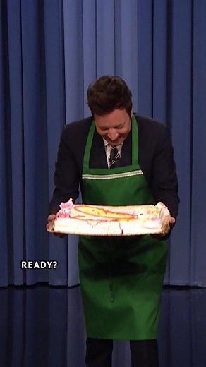 FallonTonight (@fallontonight) - @theroots & Jimmy attempt to flip then decorate cakes in Cake Flip with @padmalakshmi! #FallonTonight