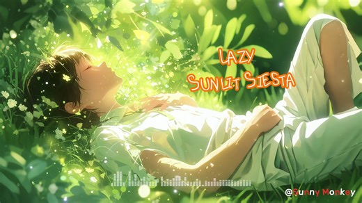 【Lofi Playlist】Lazy Sunlit Siesta丨超治愈lofi hip-hop 氛围感轻音乐丨CHILL白噪音 ｜SunnyMonkey电台