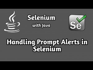 How to Handle Prompt Alerts in Selenium | Selenium Beginner Tutorial