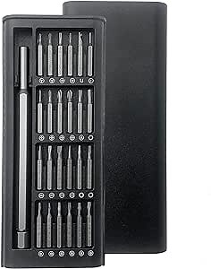 Precision Screwdriver Set 25 in 1 Minis Magnetic Driver Bits Set Pocket Manual Tool Set Small Repair Tool Kit for Electronics,PC,iPhones,Watch,Eyeglass,Camera,Laptop,Game Consoles,PS5,Toys,Jewelry