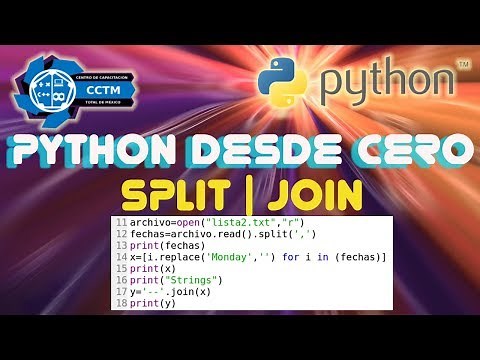 Convertir strings a listas y listas a strings│Split │Join | Python desde cero| Básico