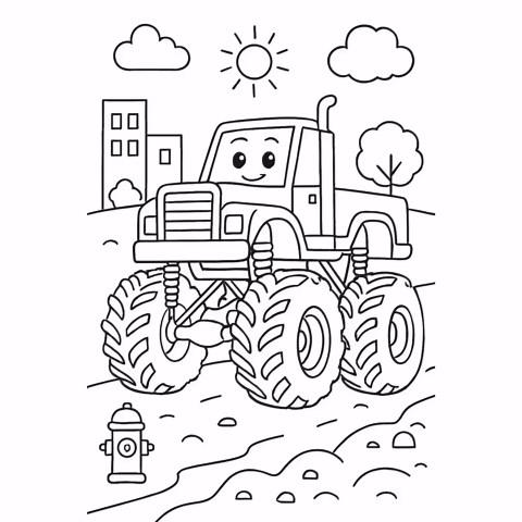 Big Rig Coloring Book for Kids | 50+ Pages, Bonus Activities (digital Download) - Etsy