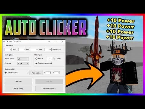 How to Download OP Auto Clicker/ Use Auto Clicker in Sword Simulator! (Roblox)