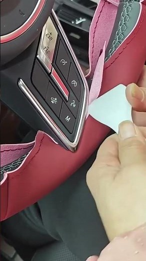 Steering Wheel Leather Wrap Installation process